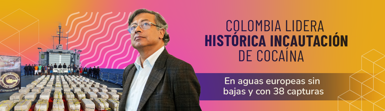 Colombia lidera histórica incautación de cocaína